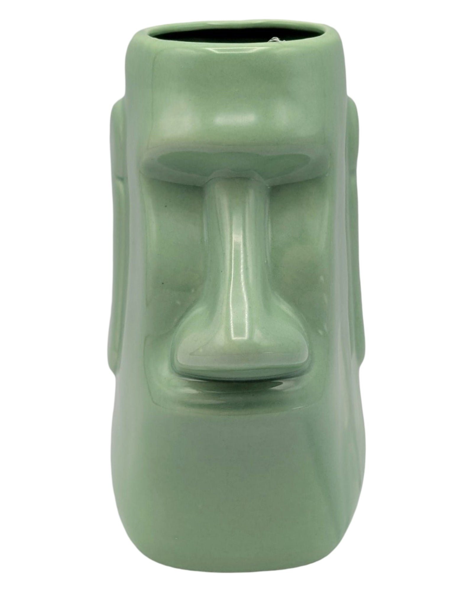 Easter Island Tiki Mug Seafoam Green