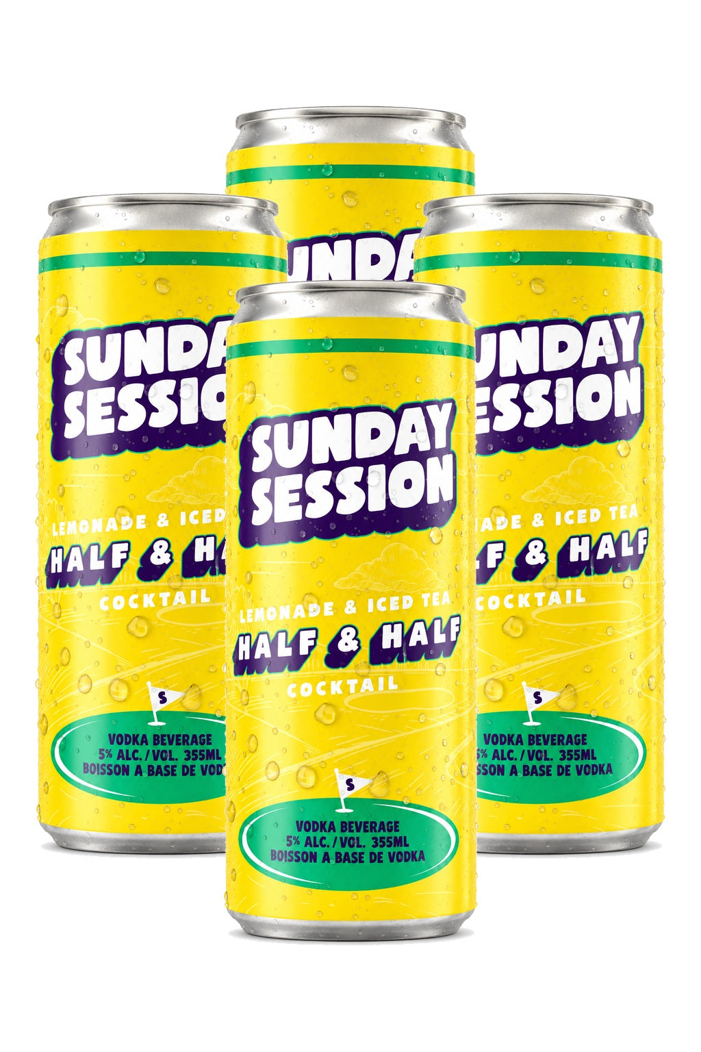 Sunday Session - Half & Half — 4-pack on white