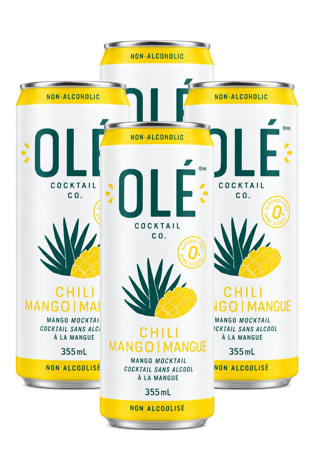 Ole Chili Mango Non Alcoholic — 4-pack on white