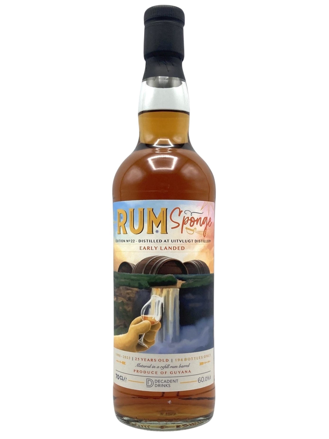 Whisky Sponge Uitvlught Rum 25 Year