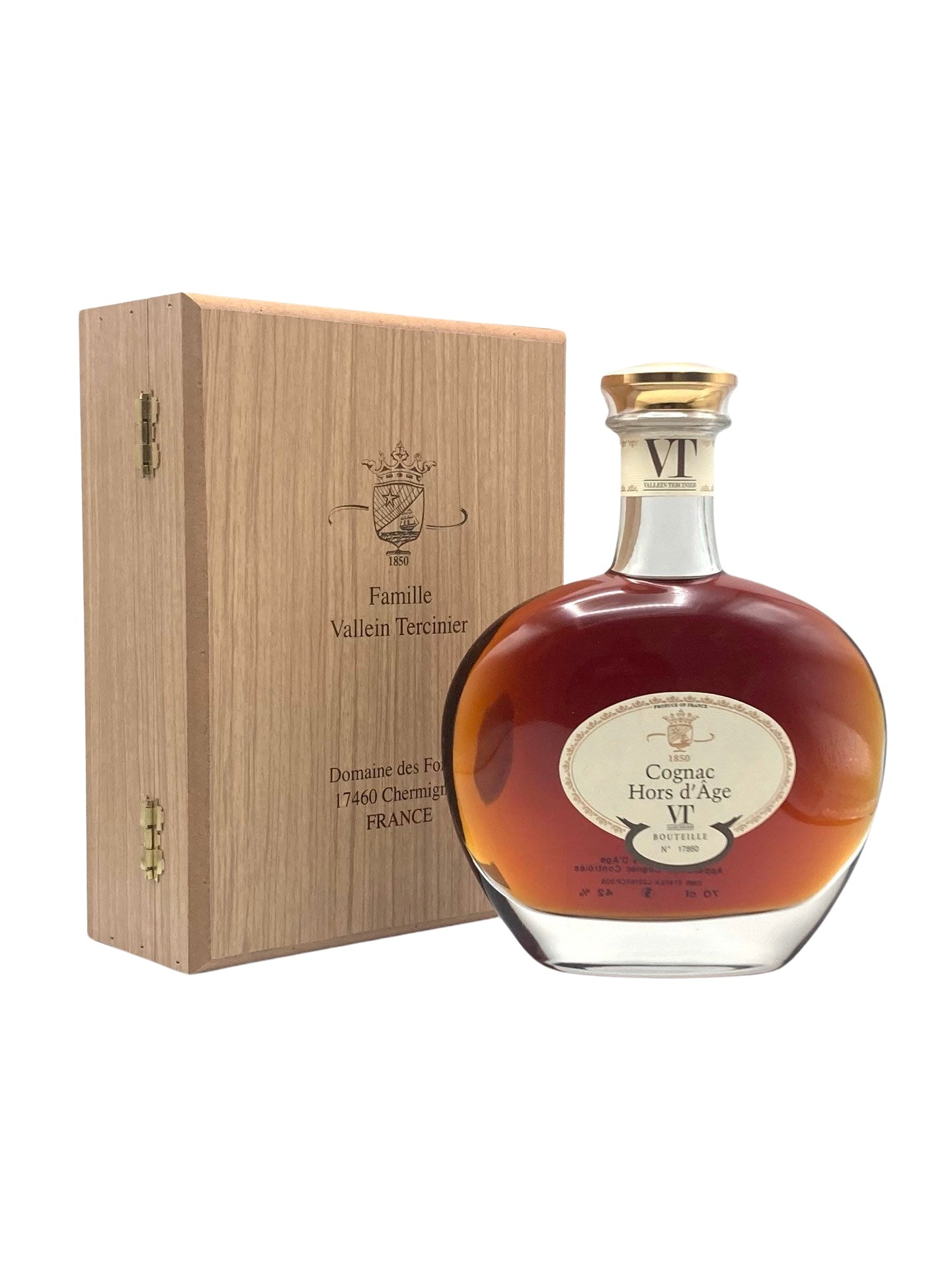 Vallein Tercinier Cognac Hors d'Age Helios Bottle