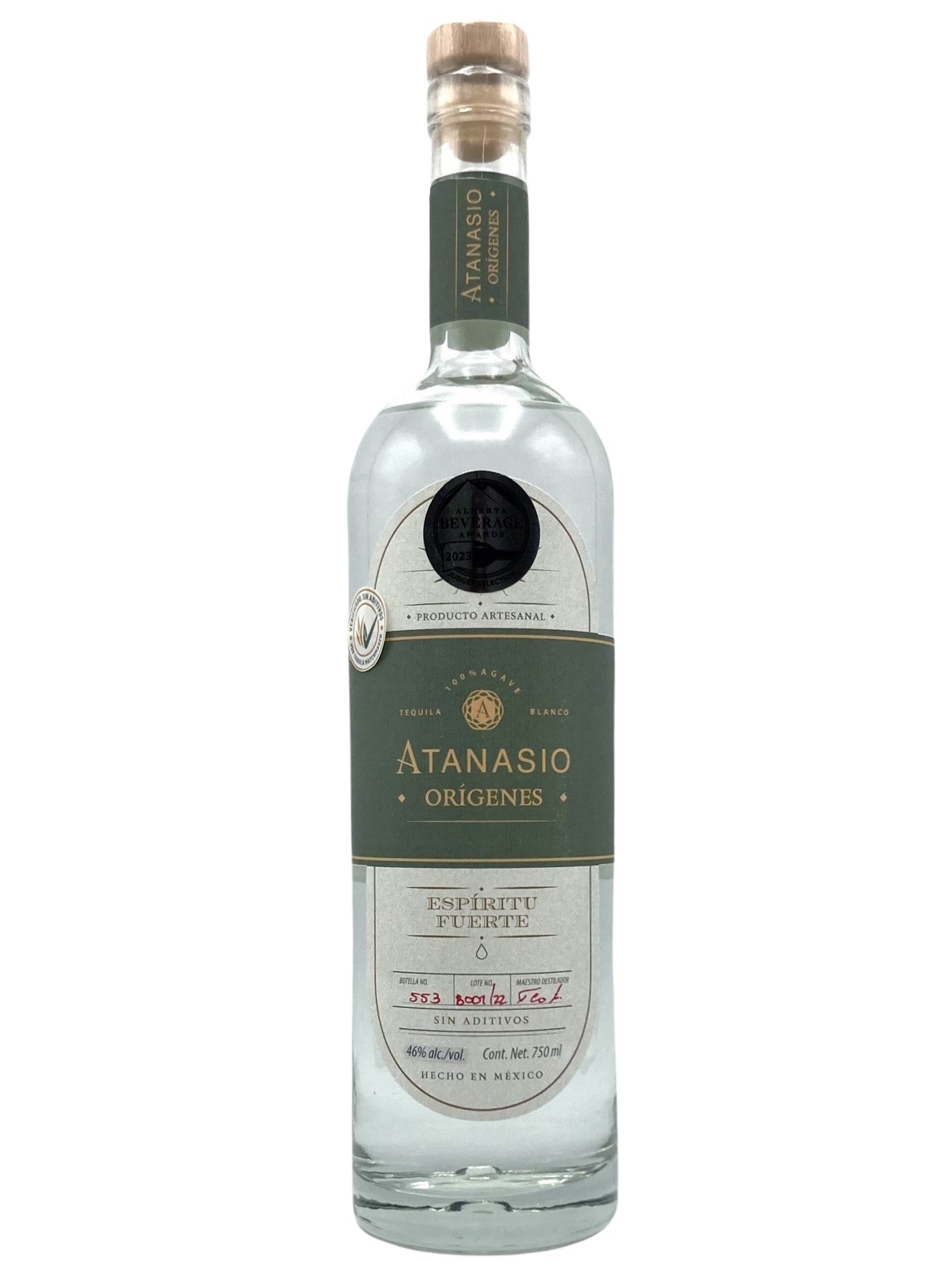 Atanasio Origenes Blanco Tequila