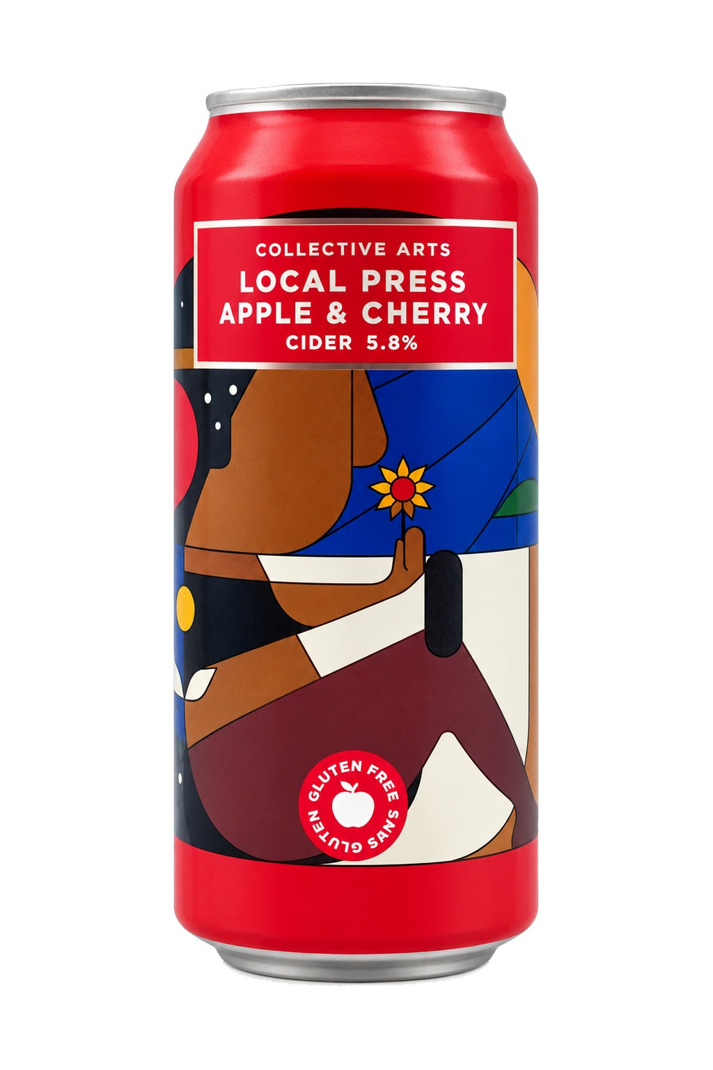 Collective Arts Local Press Apple & Cherry Cider — single container on white