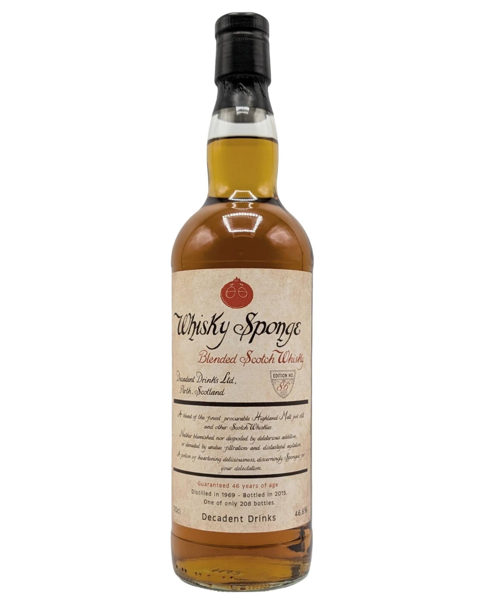 Whisky Sponge Blended Scotch Whisky 46 Year - Distilled 1969 46.6% abv