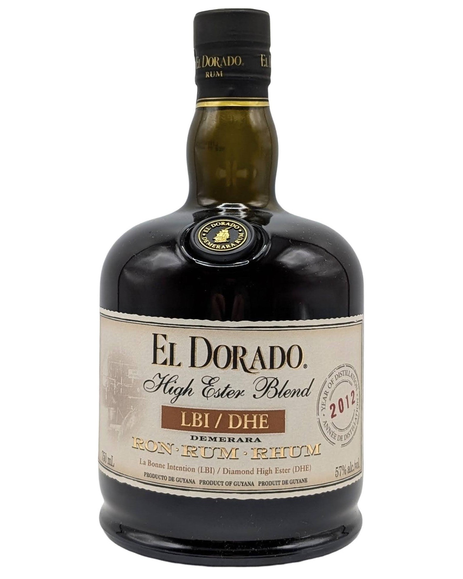 El Dorado High Ester Blend Rum Distilled 2012