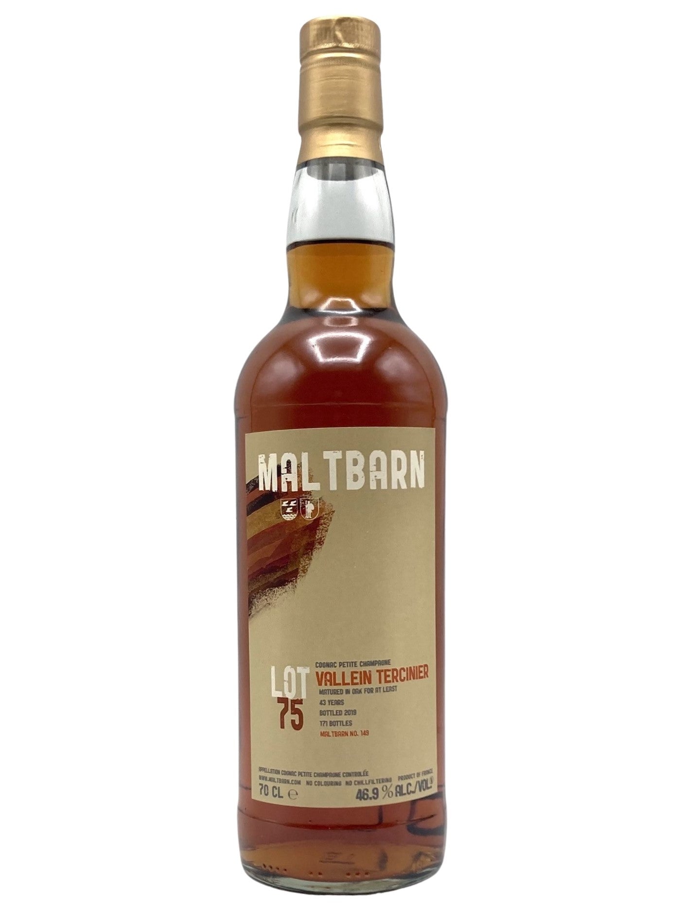Maltbarn Vallein Tercinier Cognac Petite Champagne 1975