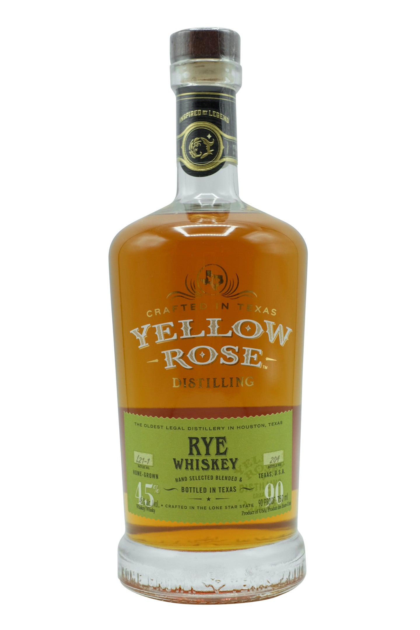 Yellow Rose Rye Whiskey