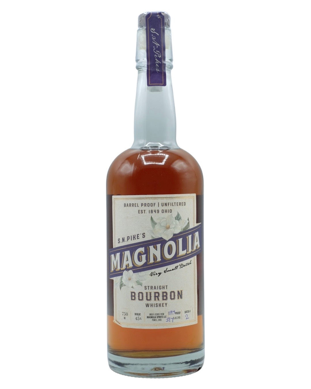 Magnolia Barrel Proof Bourbon