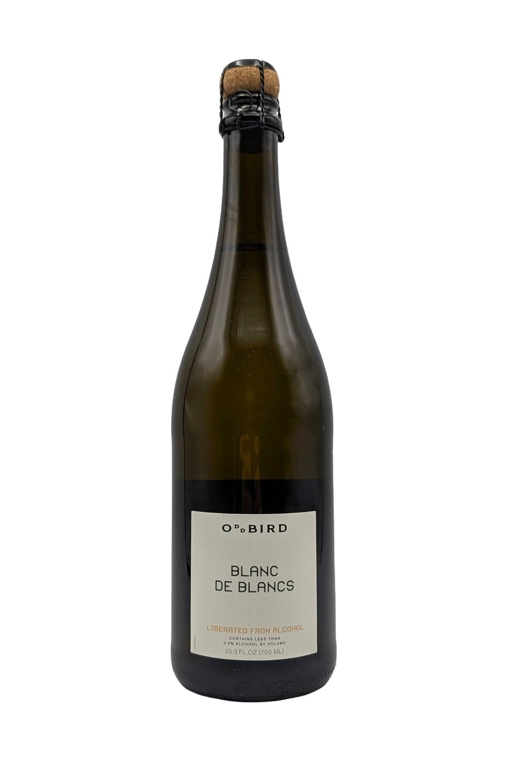 Oddbird Sparkling Blanc de Blancs (non-alcoholic) — single container on white