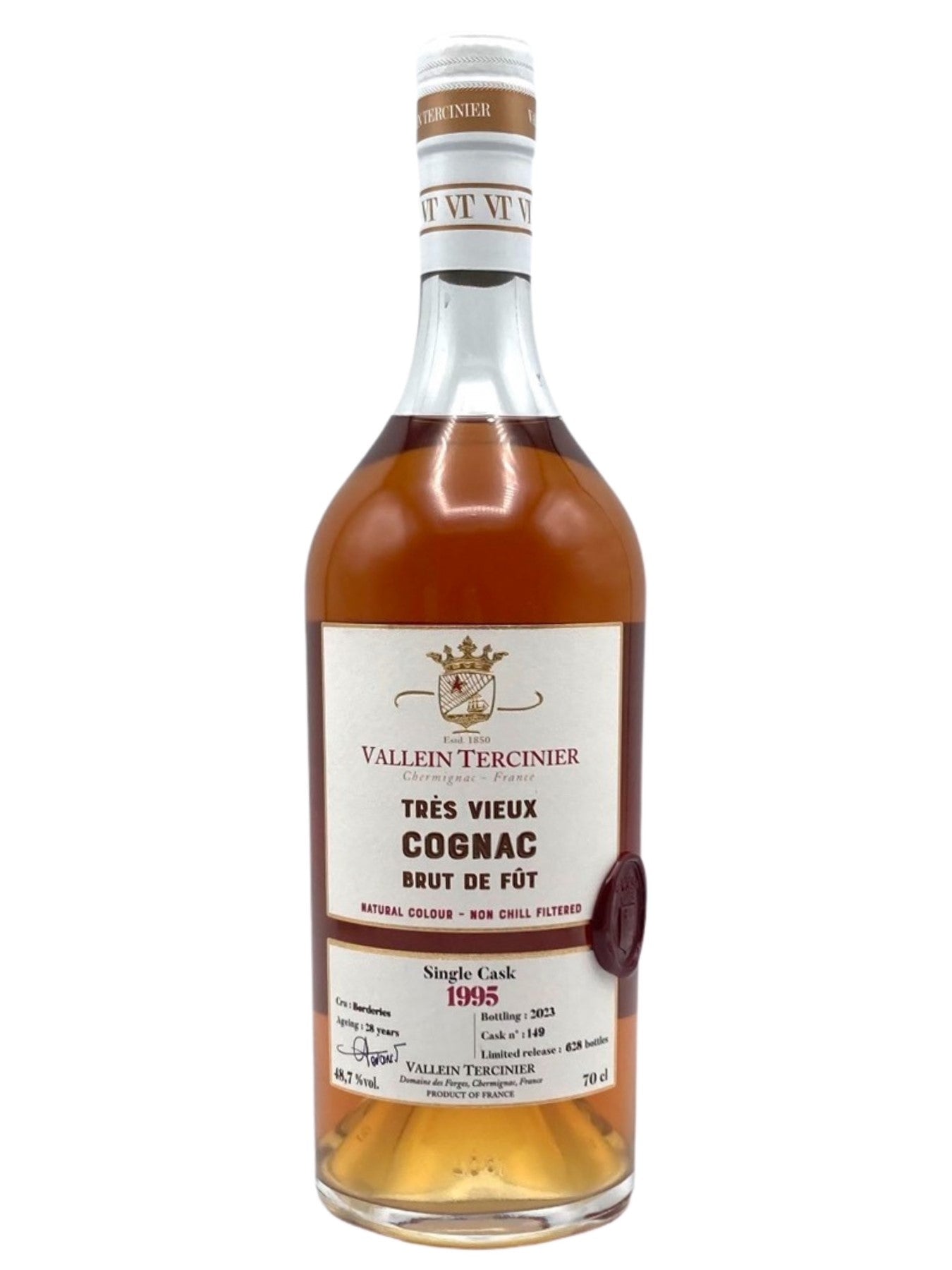 Vallein Tercinier Cognac Borderies 1995