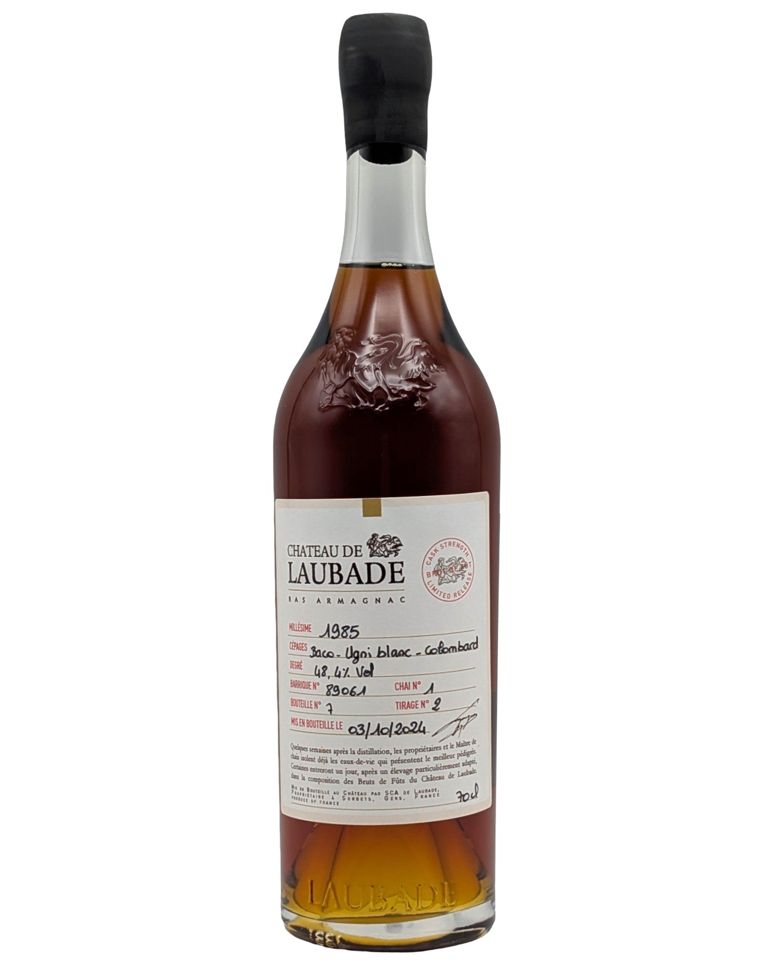 Chateau de Laubade Bas Armagnac 1985