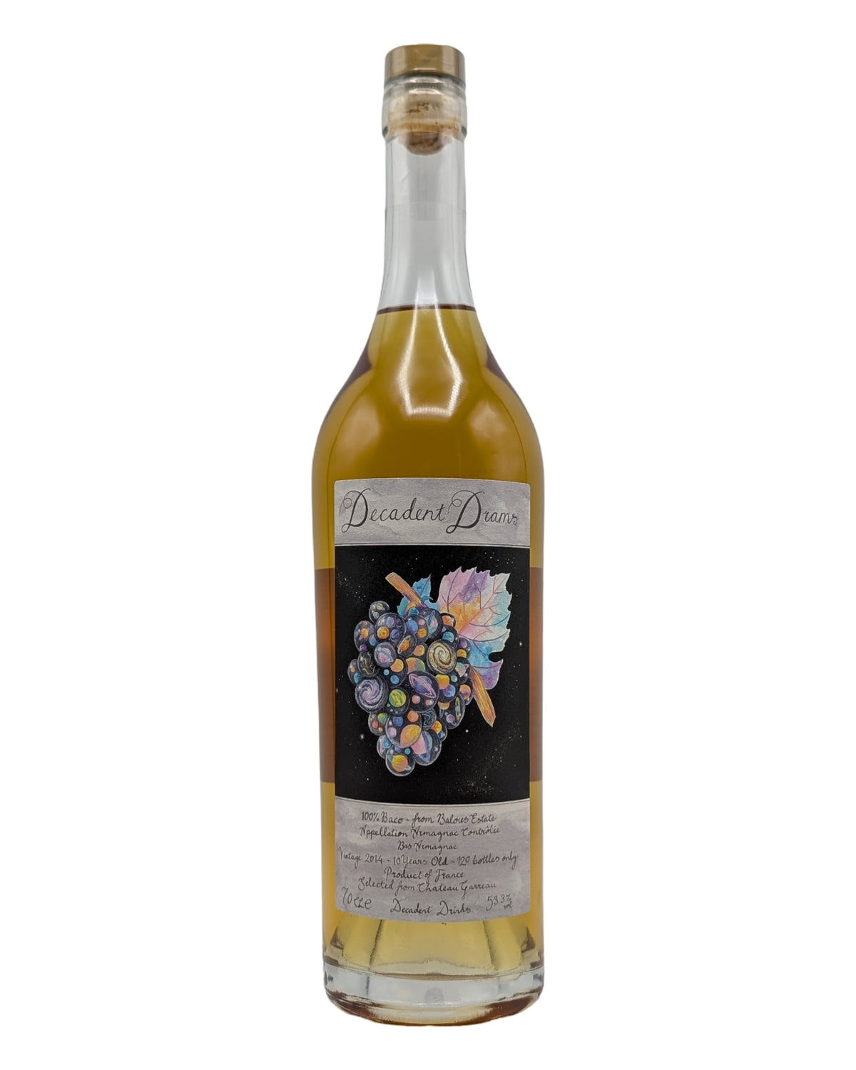 Decadent Drams Armagnac 10 Year (2014) 100% Baco Noir 53.3%