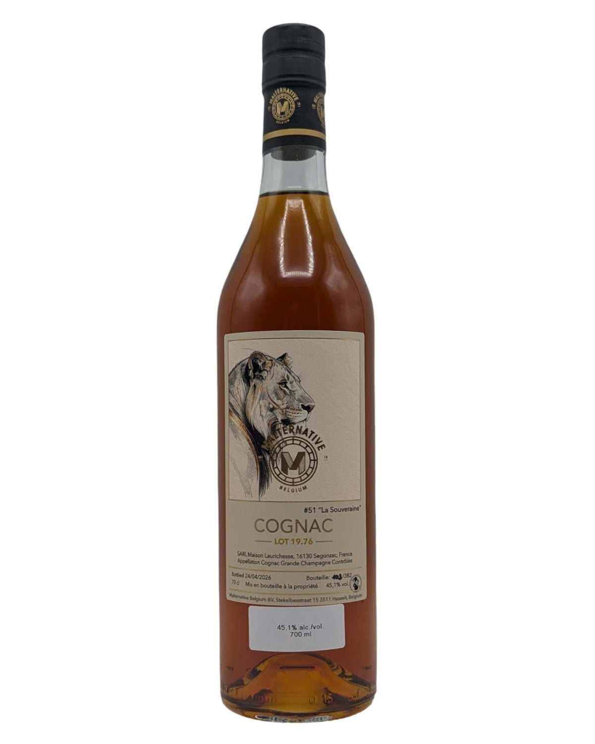 Malternative Cognac #51 La Souveraine Lot 19.76 (Laurichesse) 45.1%