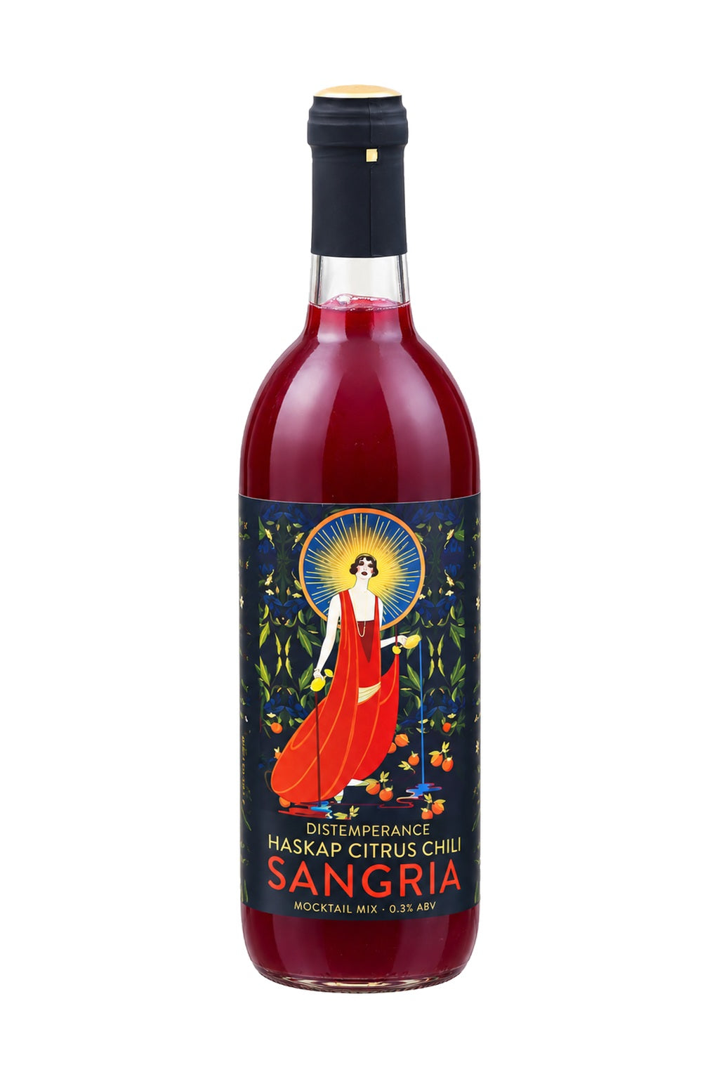 Distemperance Haskap Citrus Chili Sangria — single container on white