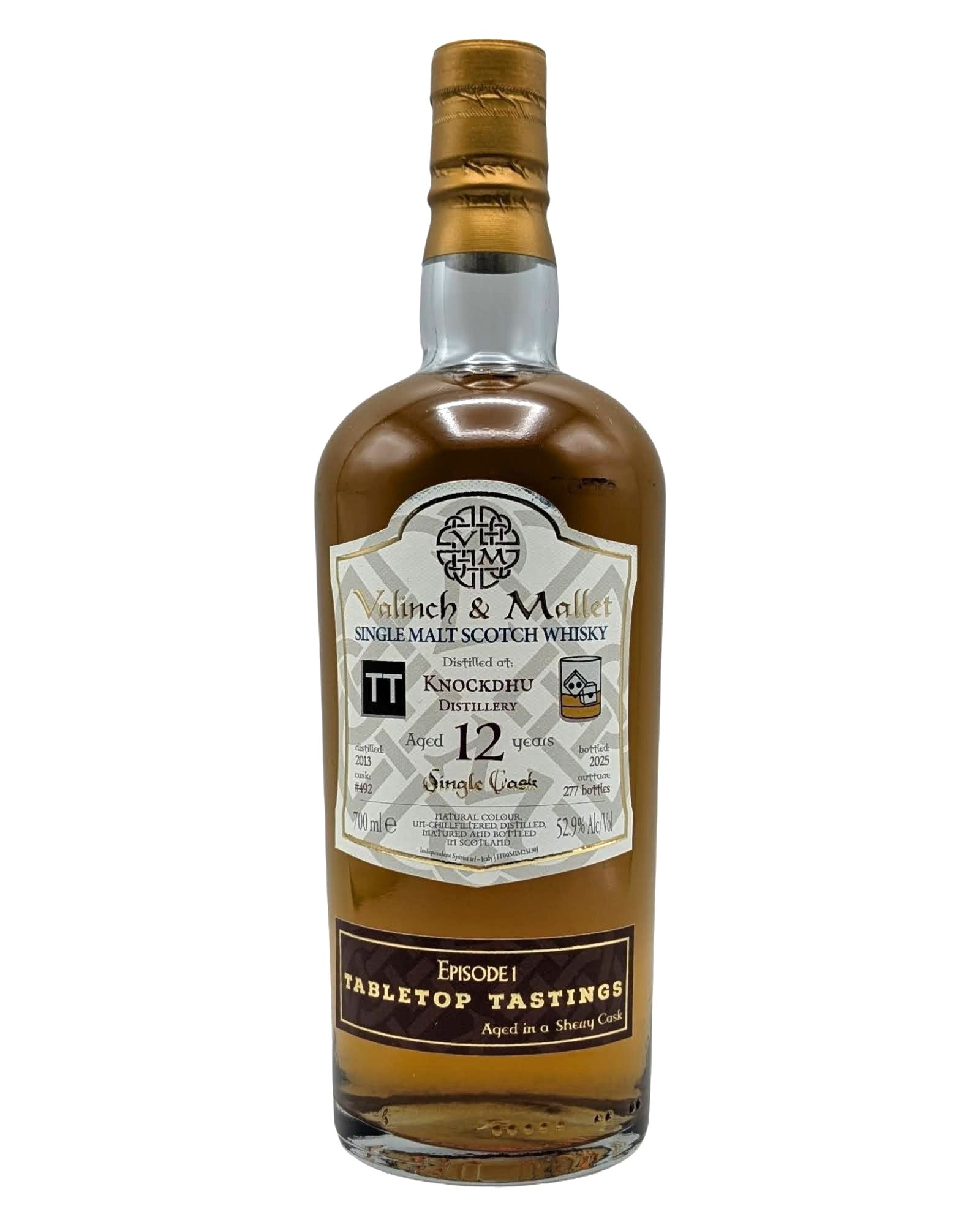 Valinch & Mallet Knockdhu 12 Year for Tabletop Tastings
