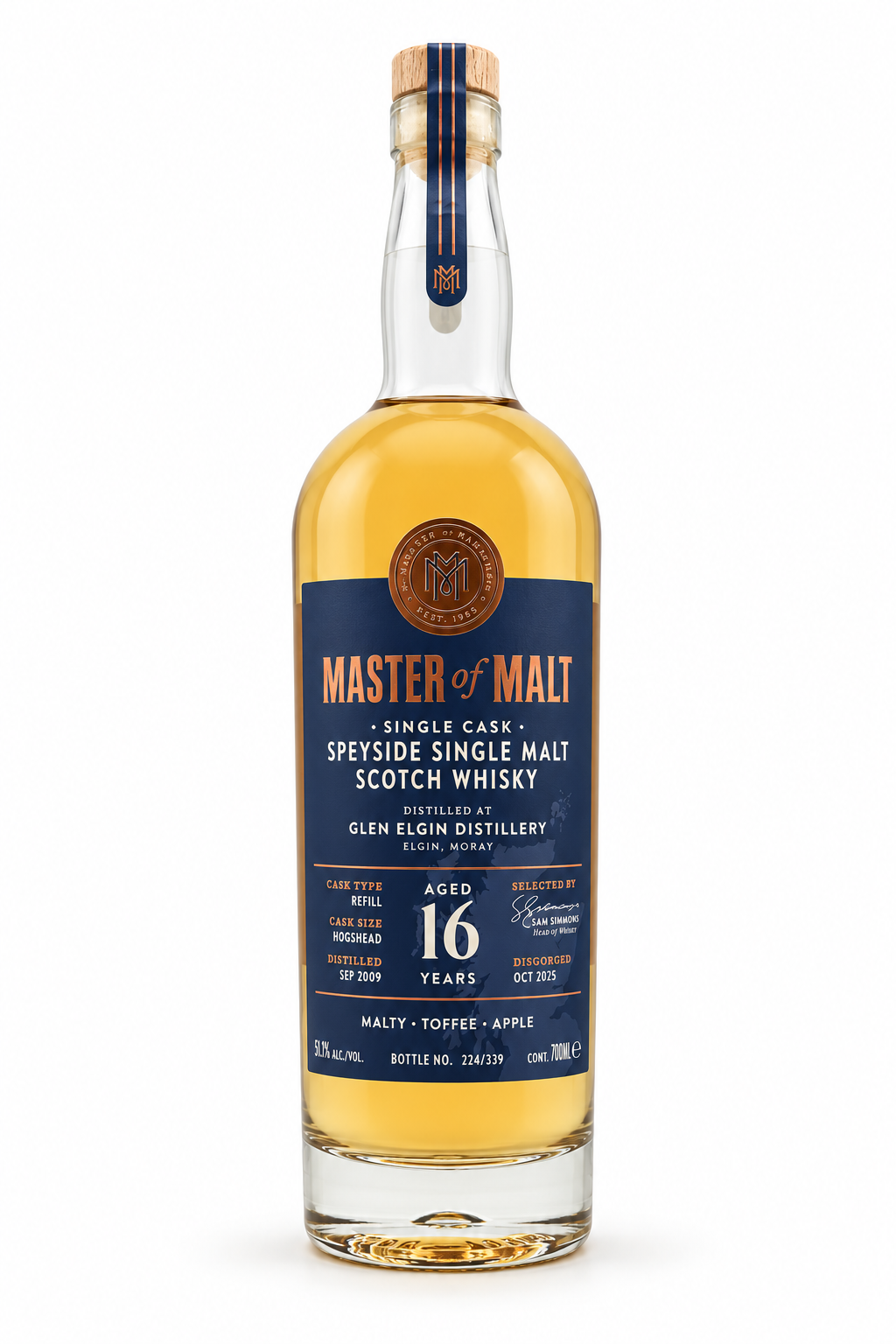 Master of Malt Glen Elgin 16 Year 2009 single bottle, 700 ml