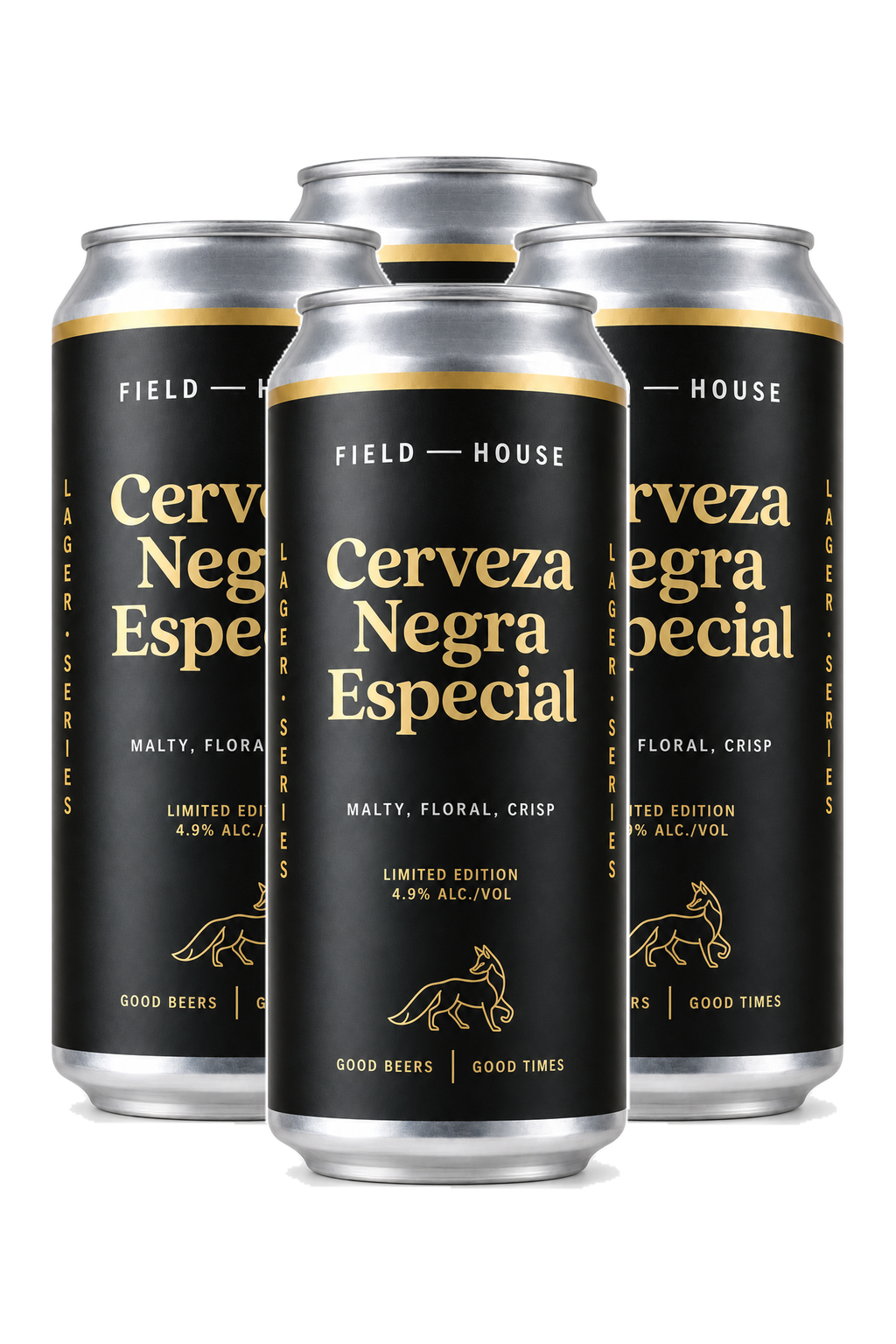Field House Cerveza Negra Especial — 4 x 473 ml