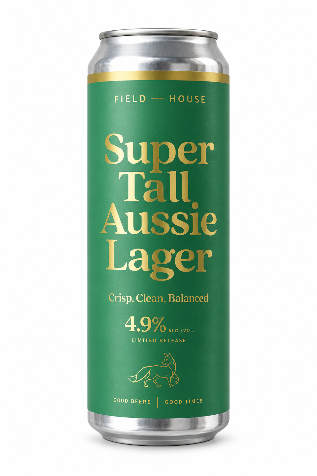 Field House Super Tall Aussie Lager — 568 ml