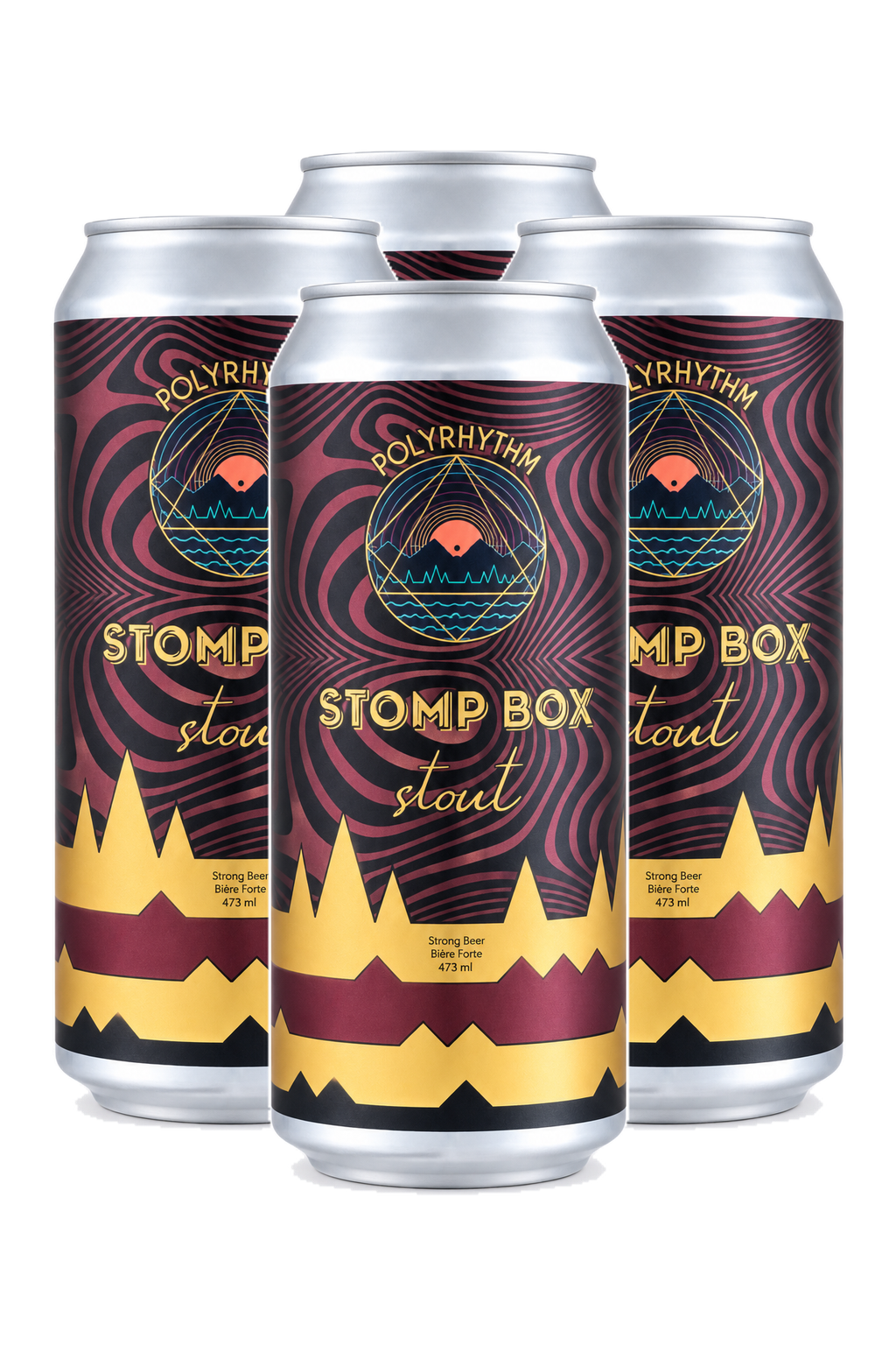 Polyrhythm Stomp Box Stout — 4 x 473 ml