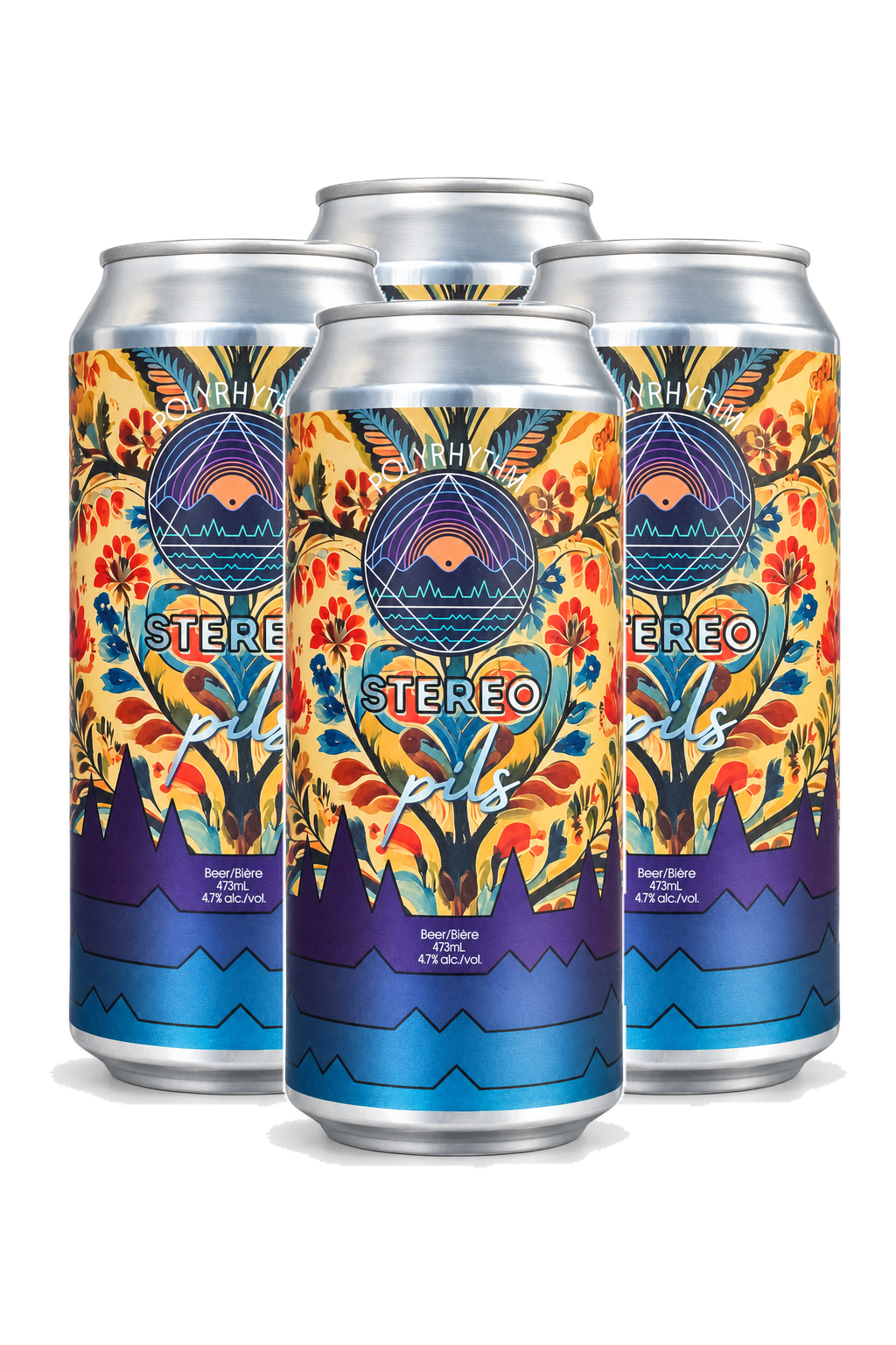 Polyrhythm Stereo Pilsner — 4 x 473 ml