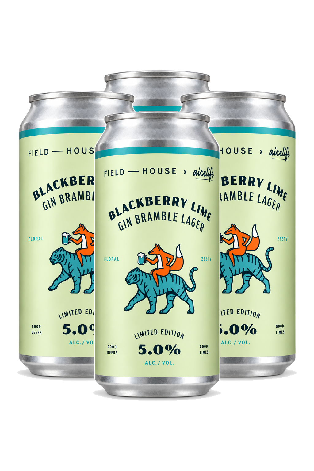 Field House Blackberry Lime Lager — 4 x 473 ml