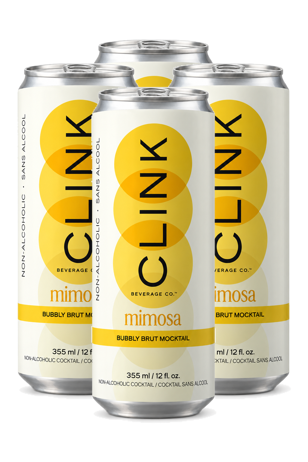 Clink Mimosa Mocktail — 4 x 355 ml