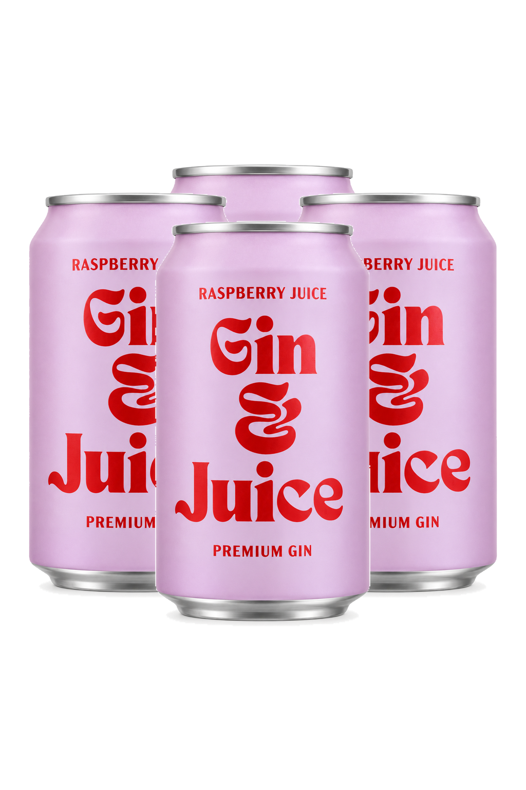 Nicelife Gin & Juice - Raspberry — 4 x 355 ml