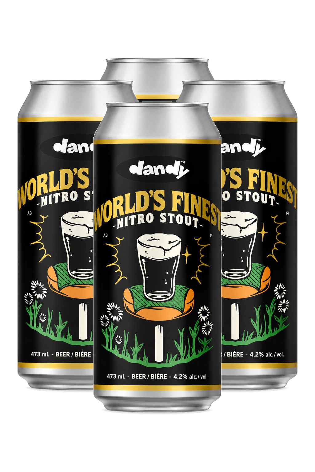 Dandy World's Finest Nitro Stout — 4 x 473 ml