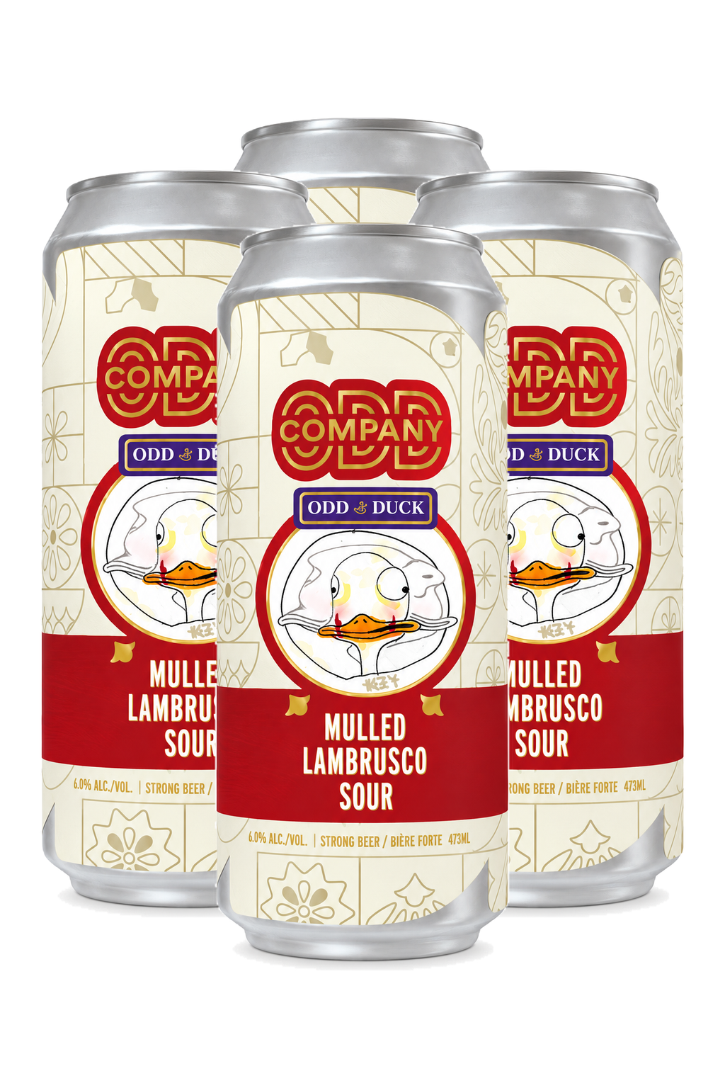 Odd Company Mulled Lambrusco Sour — 4 x 473 ml