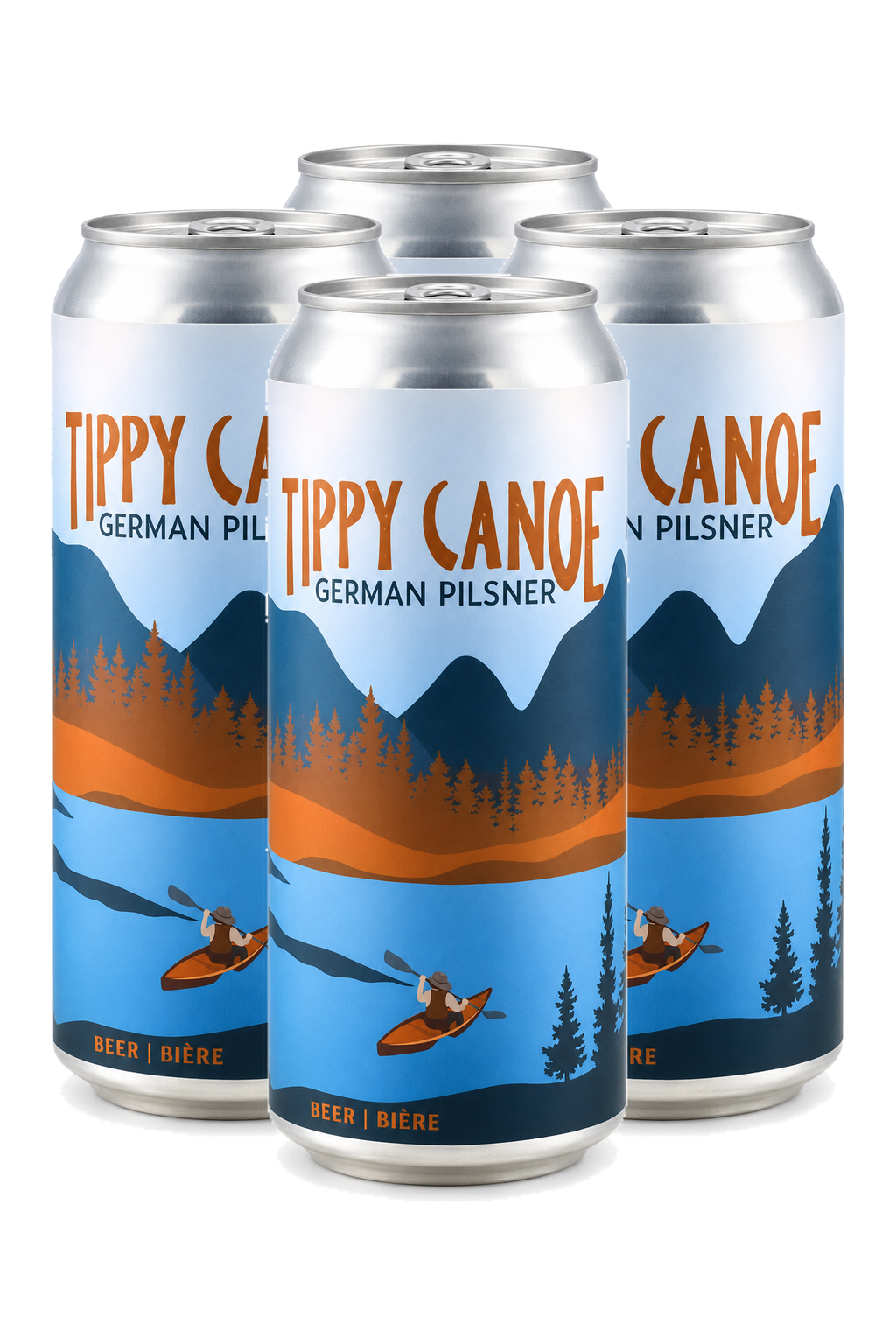 Dark Woods Tippy Canoe German Pilsner — 4 x 473 ml