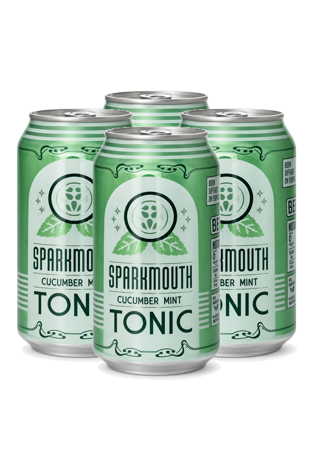 Sparkmouth Cucumber Mint Tonic — 4 x 355 ml