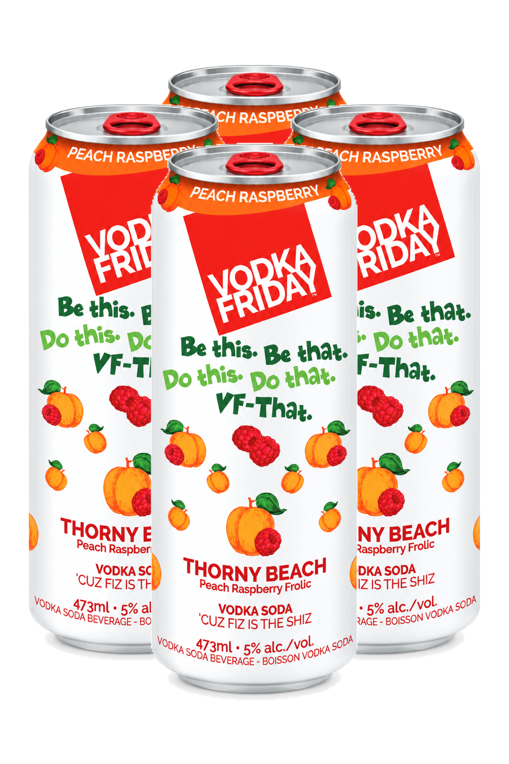 Vodka Friday Thorny Beach — 4 x 473 ml