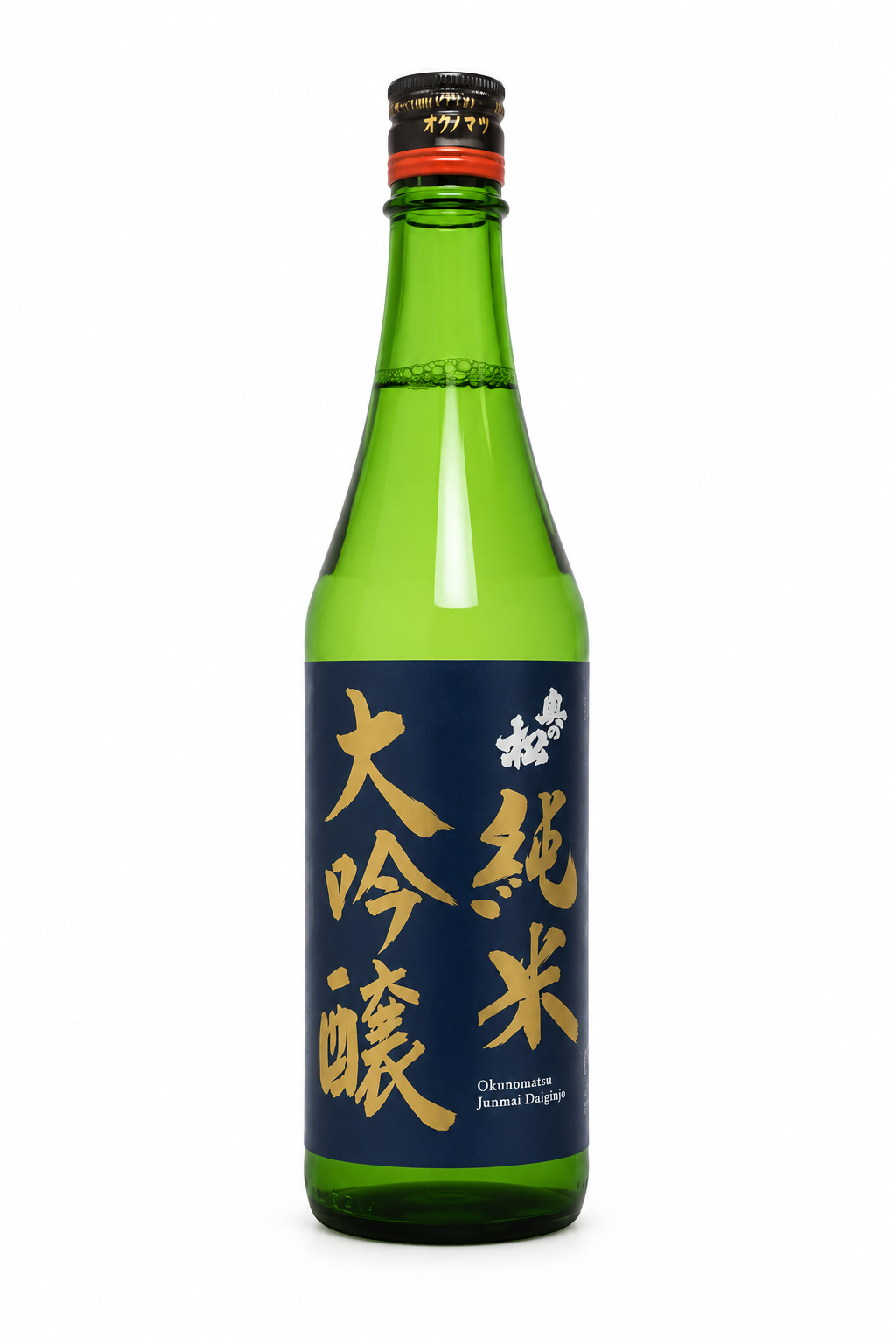 Okunomatsu Junmai Daiginjo Navy Blue Sake