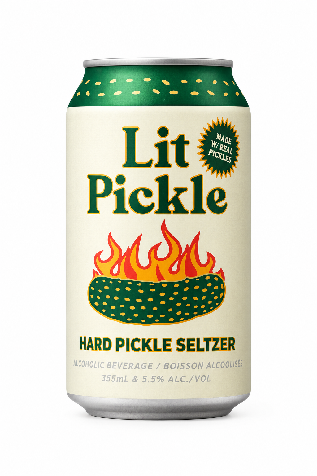 Burdock Lit Pickle Hard Seltzer — 355 ml