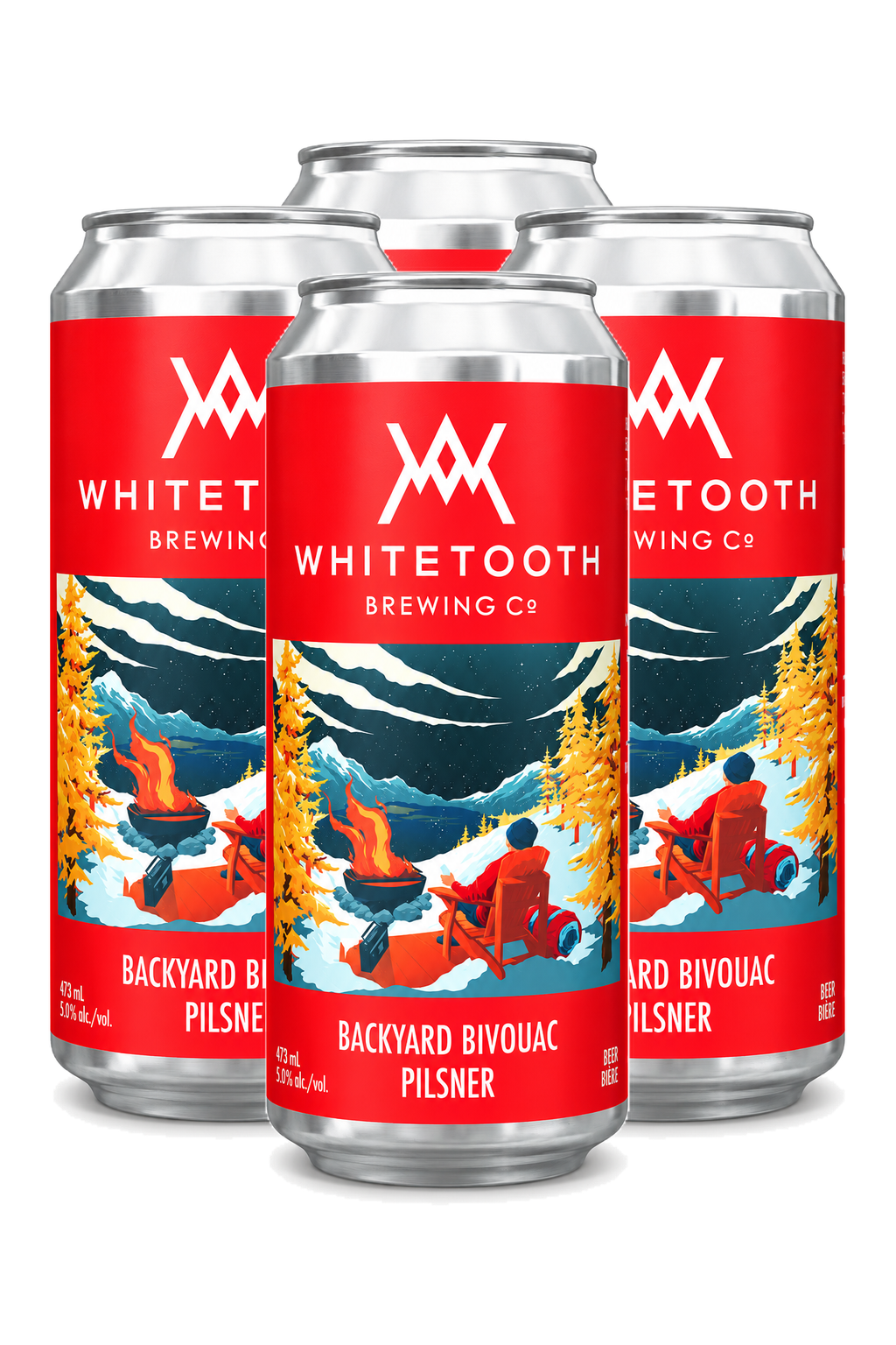 Whitetooth Backyard Pilsner — 4 x 473 ml