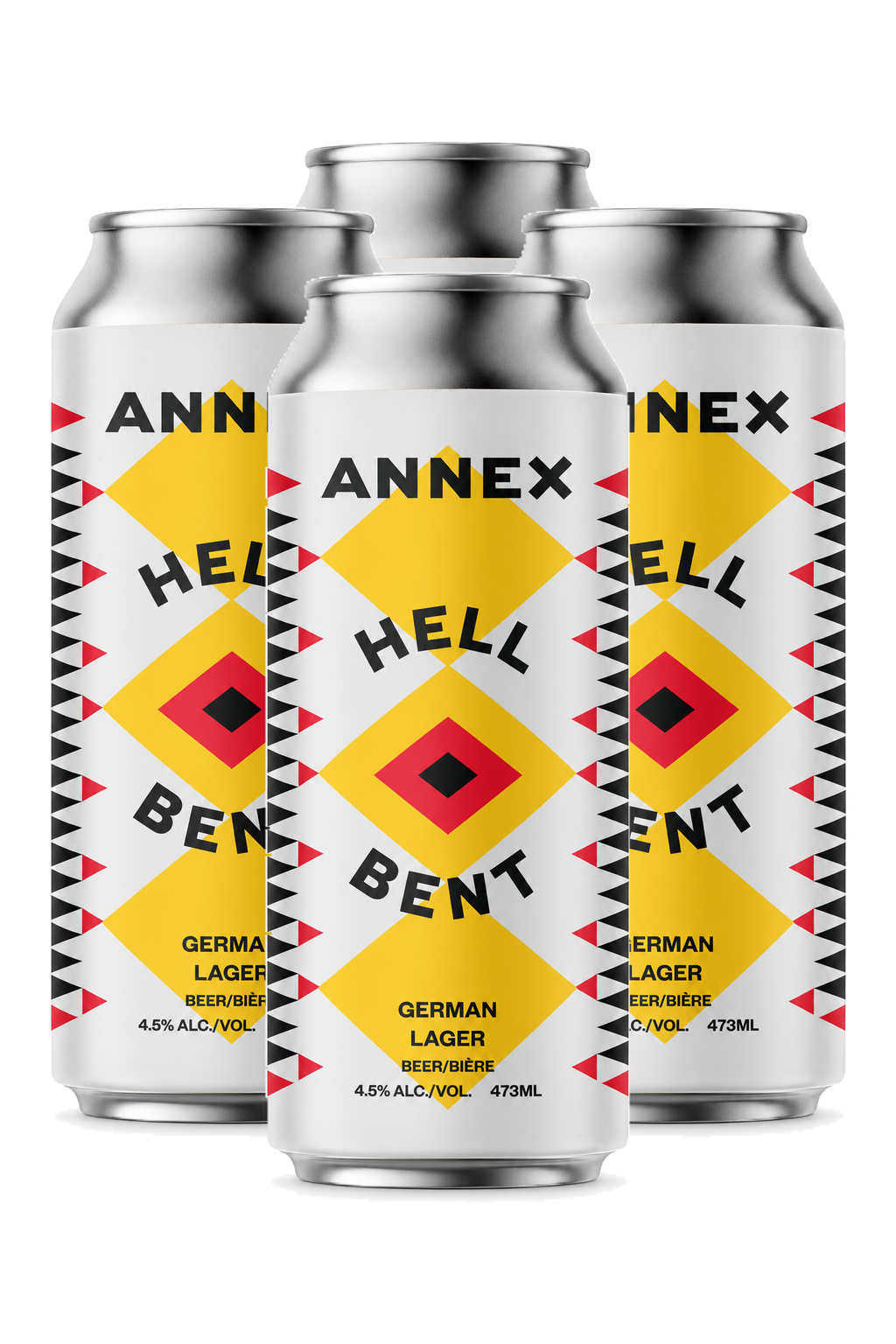 Annex Ales Hell Bent Helles Lager — 4 x 473 ml
