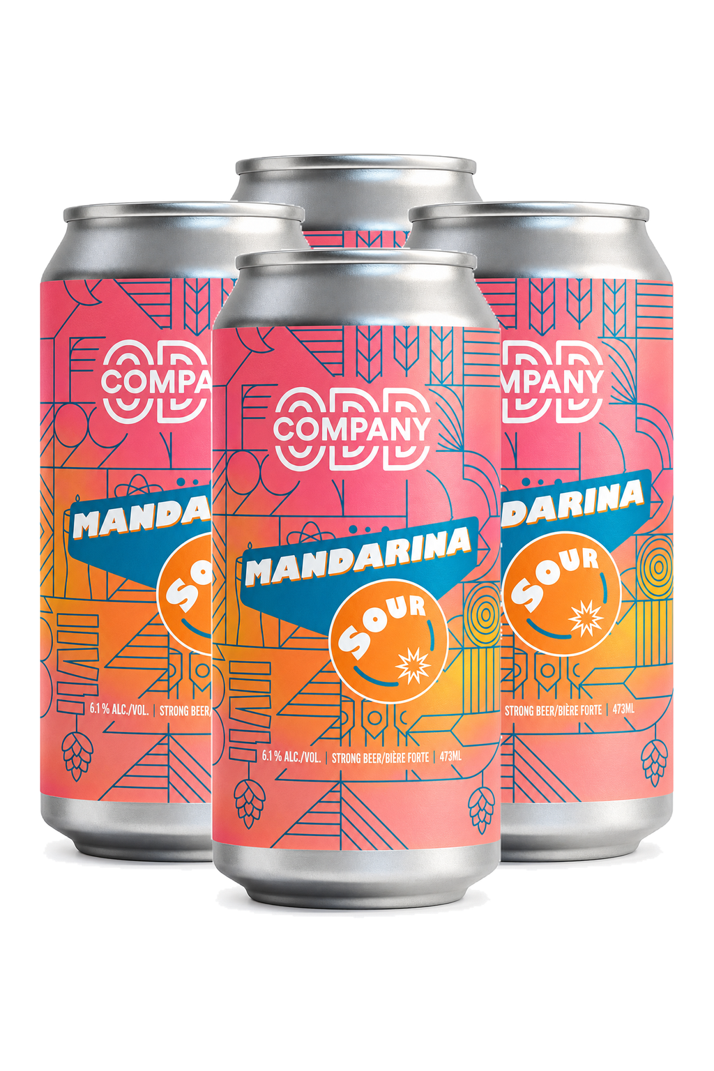 Odd Company Mandarina Sour — 4 x 473 ml
