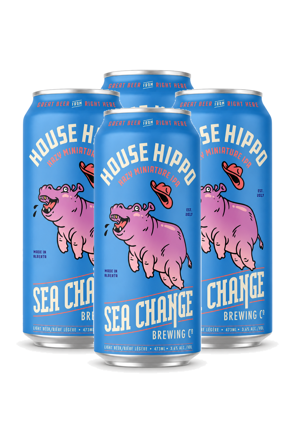 Sea Change House Hippo Hazy — 4 x 473 ml