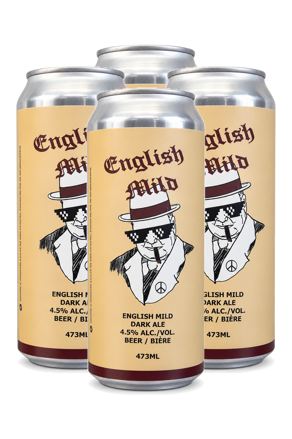 Stettler Brewing English Mild Dark Ale — 4 x 473 ml