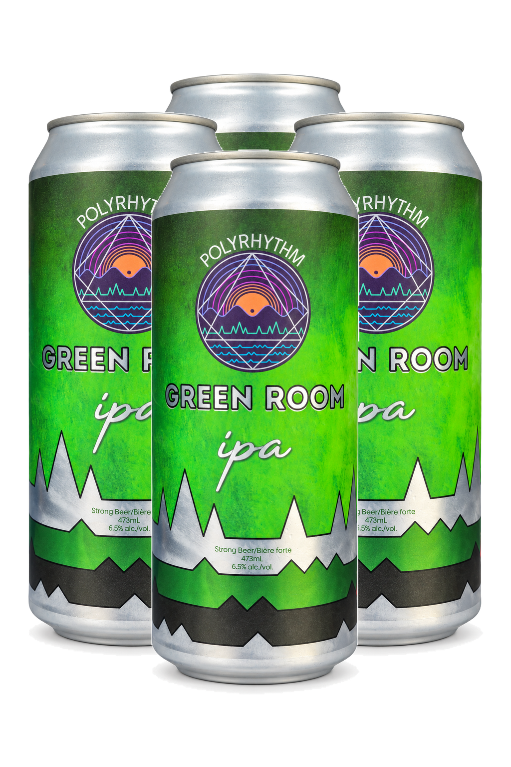 Polyrhythm Green Room IPA — 4 x 473 ml