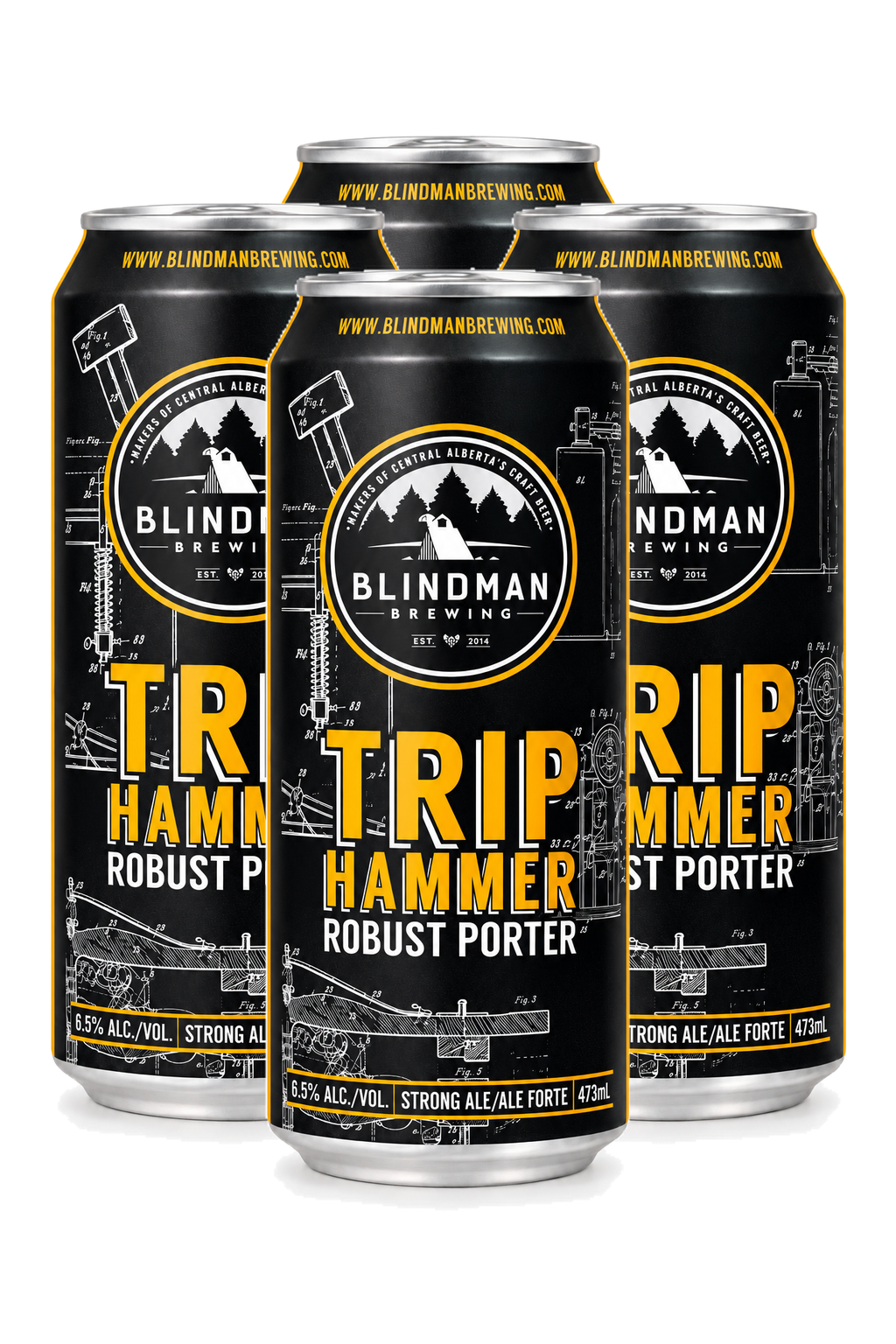 Blindman Triphammer Robust Porter — 4 x 473 ml