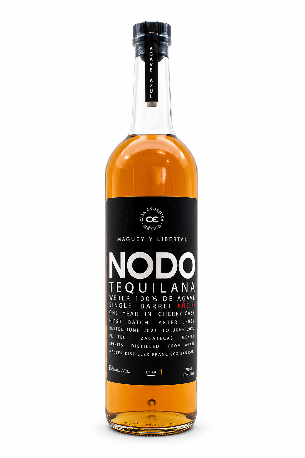 Nodo Tequilana Anejo — single bottle