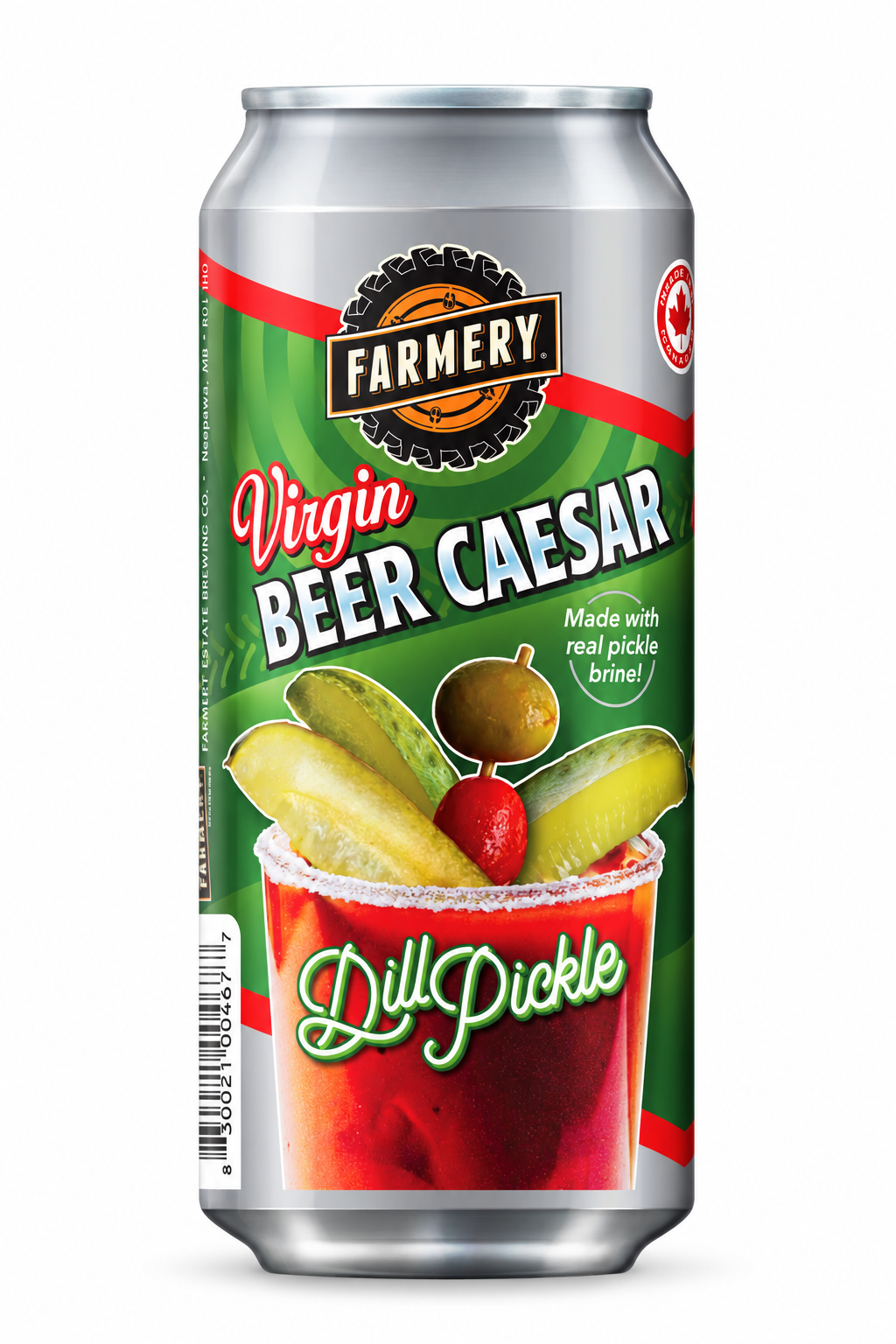 Farmery NA Dill Pickle Beer Caesar — 473 ml