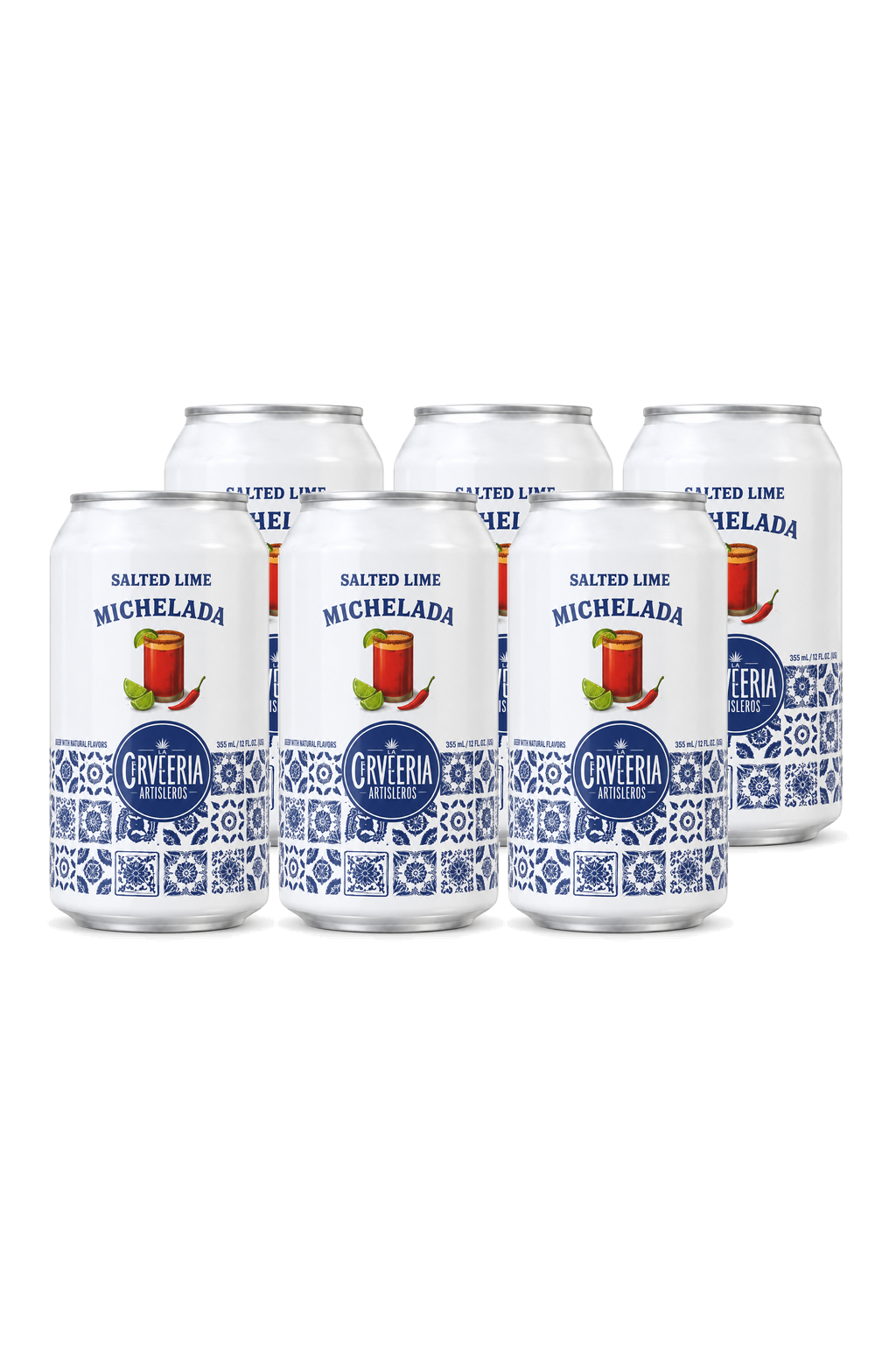La Cerveceria Salted Lime Michelada — 6 x 355 ml