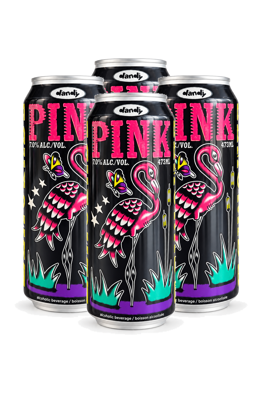 Dandy Pink Lemonade — 4 x 473 ml