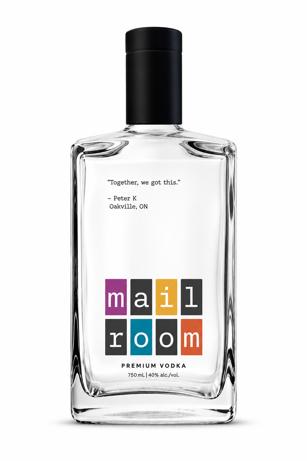 Mailroom Premium Vodka — single bottle