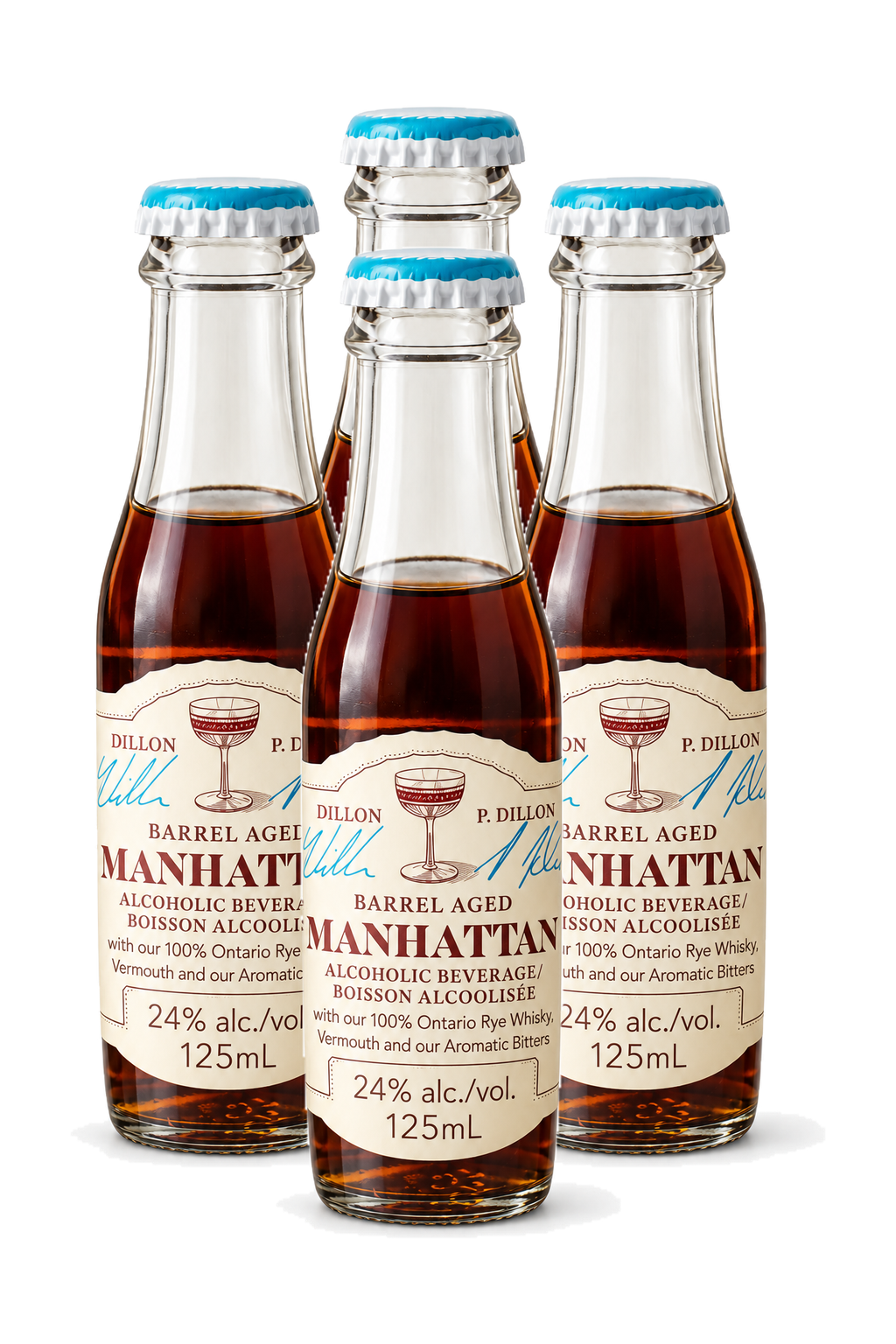 Dillon's Pre-mixed Manhattan — 4 x 125 ml