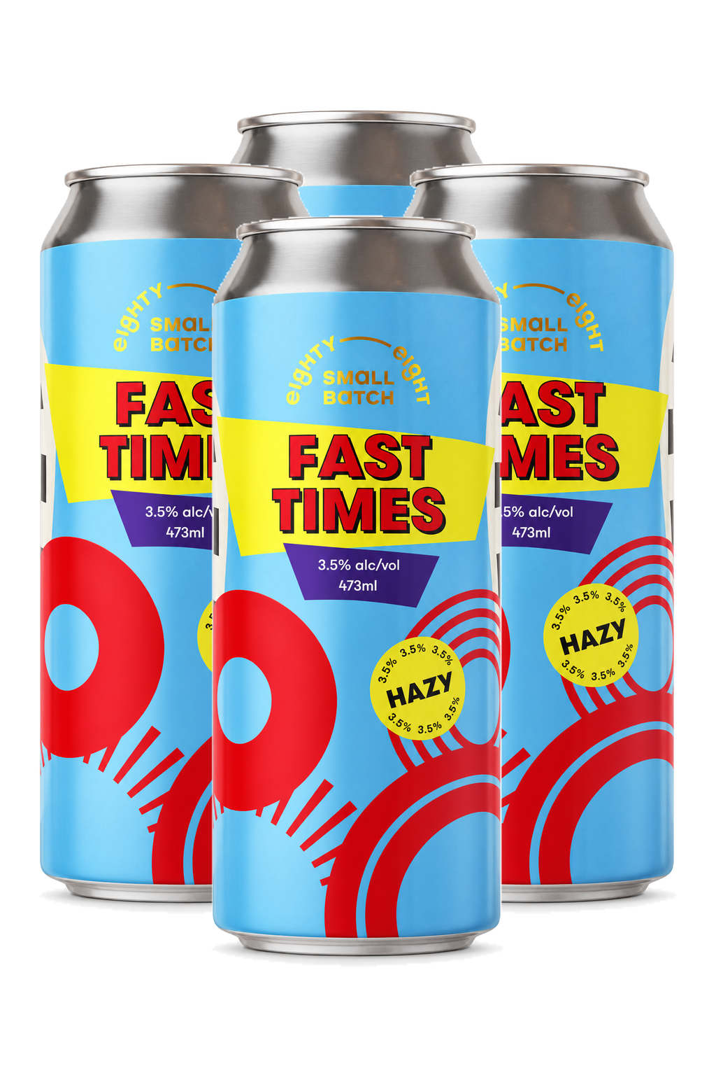'88 FAST TIMES HAZY IPA 473ML CLS — 4 x 473 ml