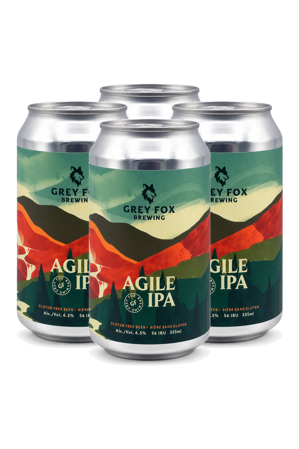 Grey Fox Gluten Free IPA — 4 x 355 ml
