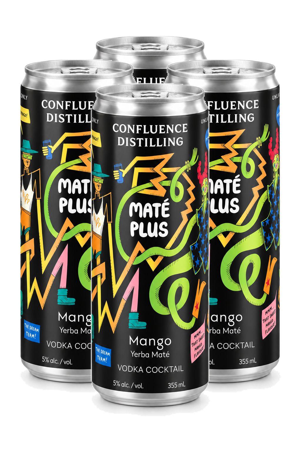 Confluence Mate Plus Mango Connect SKU — 4 x 355 ml